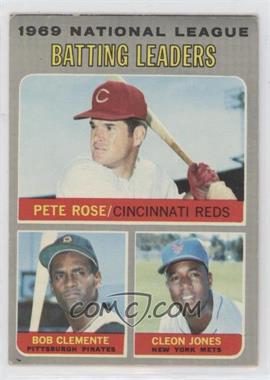 1970 Topps - [Base] #61 - League Leaders - Pete Rose, Roberto Clemente, Cleon Jones