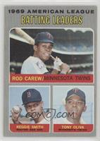 League Leaders - Rod Carew, Reggie Smith, Tony Oliva