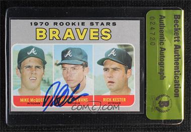 1970 Topps - [Base] #621 - 1970 Rookie Stars - Mike McQueen, Darrell Evans, Rick Kester [BAS Authentic]