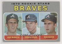 1970 Rookie Stars - Mike McQueen, Darrell Evans, Rick Kester [Good to …