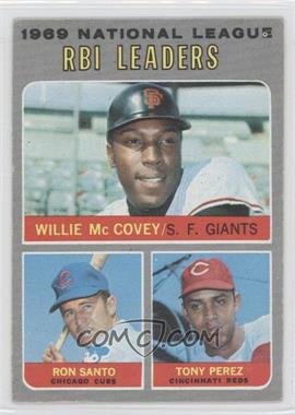 1970 Topps - [Base] #63 - League Leaders - Willie McCovey, Ron Santo, Tony Perez [Good to VG‑EX]