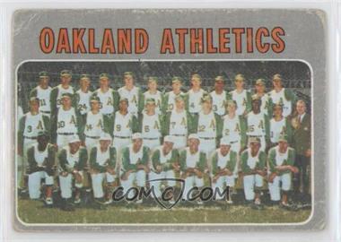 1970 Topps - [Base] #631 - Oakland Athletics Team [Good to VG‑EX]