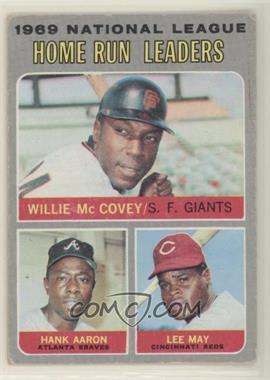 1970 Topps - [Base] #65 - League Leaders - Willie McCovey, Hank Aaron, Lee May [Good to VG‑EX]