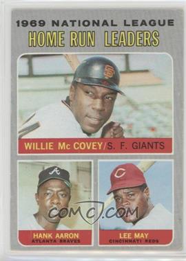 1970 Topps - [Base] #65 - League Leaders - Willie McCovey, Hank Aaron, Lee May [Good to VG‑EX]