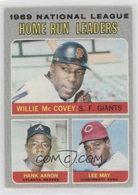 1970 Topps - [Base] #65 - League Leaders - Willie McCovey, Hank Aaron, Lee May