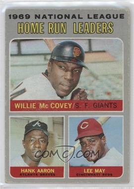 1970 Topps - [Base] #65 - League Leaders - Willie McCovey, Hank Aaron, Lee May [Good to VG‑EX]