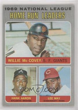 1970 Topps - [Base] #65 - League Leaders - Willie McCovey, Hank Aaron, Lee May