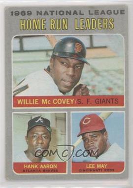 1970 Topps - [Base] #65 - League Leaders - Willie McCovey, Hank Aaron, Lee May