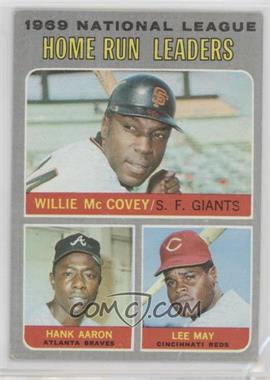 1970 Topps - [Base] #65 - League Leaders - Willie McCovey, Hank Aaron, Lee May