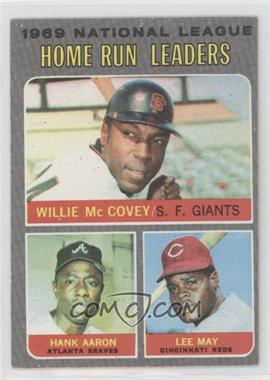 1970 Topps - [Base] #65 - League Leaders - Willie McCovey, Hank Aaron, Lee May