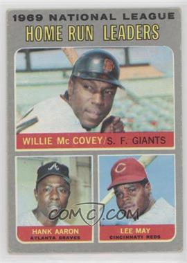 1970 Topps - [Base] #65 - League Leaders - Willie McCovey, Hank Aaron, Lee May