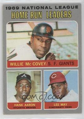 1970 Topps - [Base] #65 - League Leaders - Willie McCovey, Hank Aaron, Lee May [Good to VG‑EX]