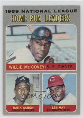 1970 Topps - [Base] #65 - League Leaders - Willie McCovey, Hank Aaron, Lee May