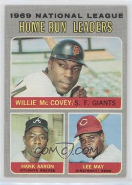 1970 Topps - [Base] #65 - League Leaders - Willie McCovey, Hank Aaron, Lee May