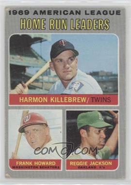 1970 Topps - [Base] #66 - League Leaders - Frank Howard, Reggie Jackson, Harmon Killebrew