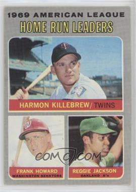 1970 Topps - [Base] #66 - League Leaders - Frank Howard, Reggie Jackson, Harmon Killebrew [Good to VG‑EX]