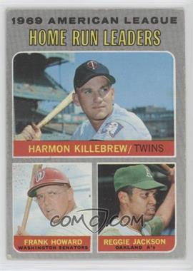 1970 Topps - [Base] #66 - League Leaders - Frank Howard, Reggie Jackson, Harmon Killebrew [Good to VG‑EX]