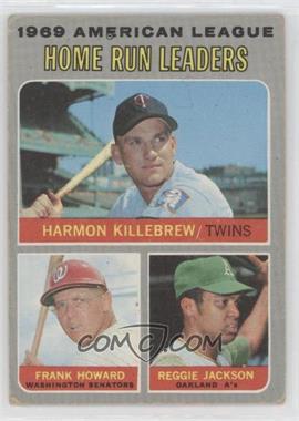 1970 Topps - [Base] #66 - League Leaders - Frank Howard, Reggie Jackson, Harmon Killebrew [Good to VG‑EX]