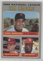 League Leaders - Juan Marichal, Steve Carlton, Bob Gibson