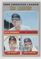 League Leaders - Dick Bosman, Jim Palmer, Mike Cuellar [Good to VG…