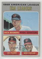 League Leaders - Dick Bosman, Jim Palmer, Mike Cuellar [Good to VG…