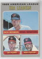 League Leaders - Dick Bosman, Jim Palmer, Mike Cuellar