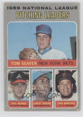 1970 Topps - [Base] #69 - League Leaders - Tom Seaver, Phil Niekro, Fergie Jenkins, Juan Marichal [Good to VG‑EX]