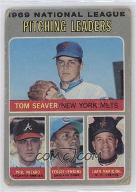 1970 Topps - [Base] #69 - League Leaders - Tom Seaver, Phil Niekro, Fergie Jenkins, Juan Marichal [Good to VG‑EX]