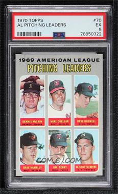 1970 Topps - [Base] #70 - League Leaders - Denny McLain, Mike Cuellar, Dave Boswell, Jim Perry, Mel Stottlemyre, Dave McNally [PSA 5 EX]