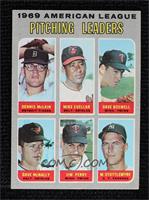 League Leaders - Denny McLain, Mike Cuellar, Dave Boswell, Jim Perry, Mel Stott…