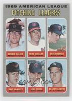 League Leaders - Denny McLain, Mike Cuellar, Dave Boswell, Jim Perry, Mel Stott…