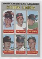 League Leaders - Denny McLain, Mike Cuellar, Dave Boswell, Jim Perry, Mel Stott…