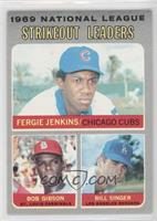 League Leaders - Fergie Jenkins, Bob Gibson, Bill Singer