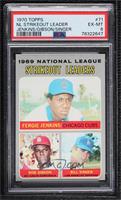 League Leaders - Fergie Jenkins, Bob Gibson, Bill Singer [PSA 6 EX…