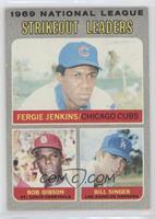 League Leaders - Fergie Jenkins, Bob Gibson, Bill Singer