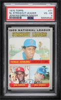 League Leaders - Fergie Jenkins, Bob Gibson, Bill Singer [PSA 4 VG…