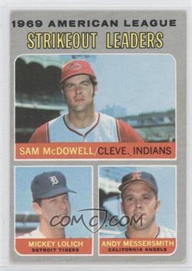 1970 Topps - [Base] #72 - League Leaders - Sam McDowell, Mickey Lolich, Andy Messersmith [Noted]