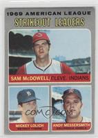 League Leaders - Sam McDowell, Mickey Lolich, Andy Messersmith [COMC RCR&n…