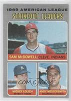 League Leaders - Sam McDowell, Mickey Lolich, Andy Messersmith [Noted]