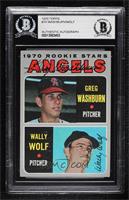 1970 Rookie Stars - Greg Washburn, Wally Wolf [BAS Certified BGS …