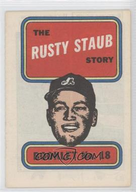 1970 Topps - Booklets #18 - Rusty Staub