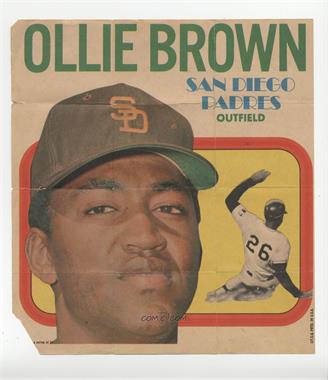 1970 Topps - Posters #18 - Ollie Brown [COMC RCR Poor]