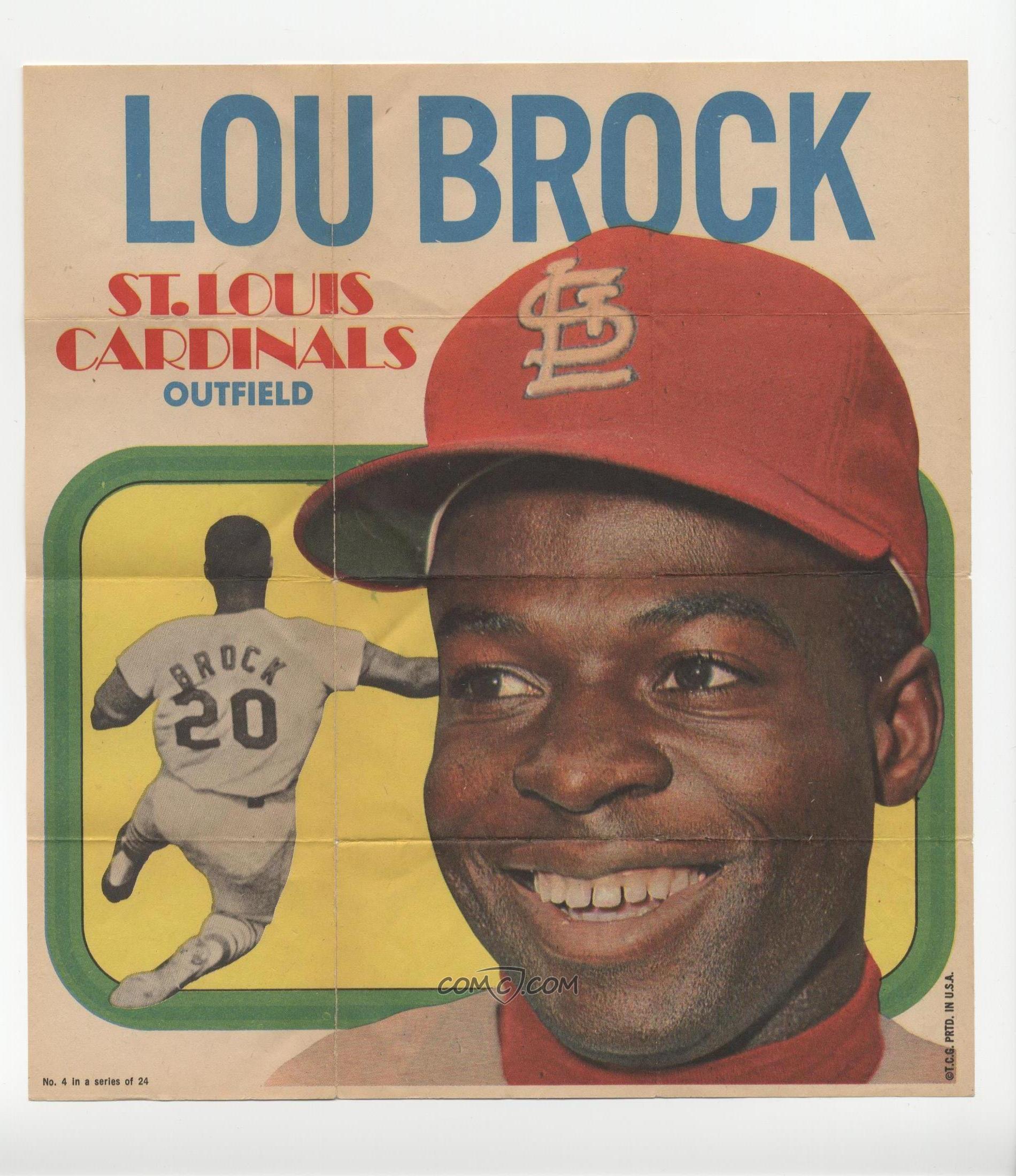 1970 Topps - Posters #4 - Lou Brock