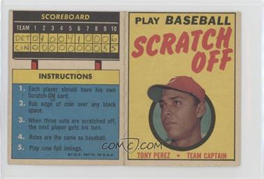 1970 Topps - Scratch Off - Scratched #_TOPE - Tony Perez [Poor to Fair]