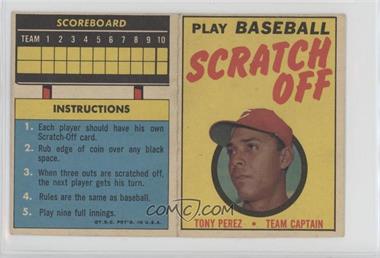 1970 Topps - Scratch Off - Scratched #_TOPE - Tony Perez [Poor to Fair]