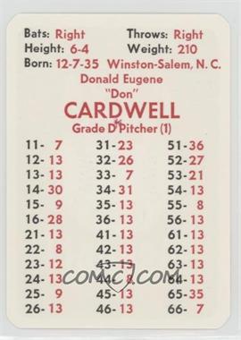 1971 APBA Baseball 1970 Season - [Base] #_DOCA - Don Cardwell [Poor to Fair]