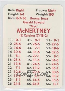 1971 APBA Baseball 1970 Season - [Base] #_GEMC - Gerry McNertney [Poor to Fair]