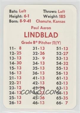 1971 APBA Baseball 1970 Season - [Base] #_PALI - Paul Lindblad [Poor to Fair]