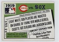 1919 - Cincinnati Reds vs Chicago White Sox [Good to VG‑EX]