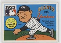 1923 - New York Giants vs. New York Yankees [Good to VG‑EX]